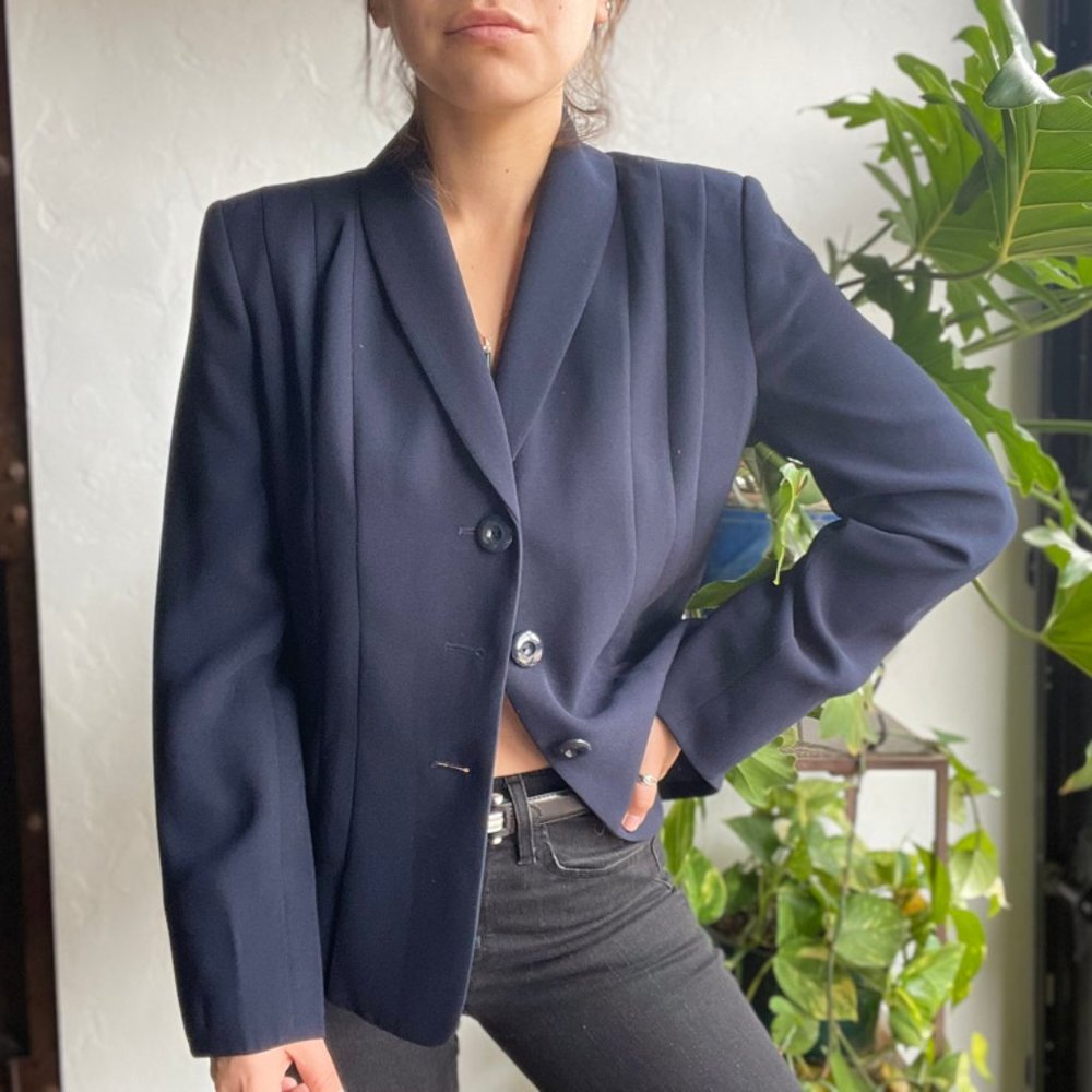 Vintage | Collections by Le Suit Pleated Blazer